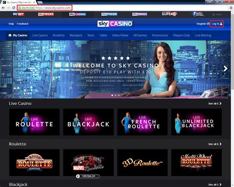 sky casino log in.
